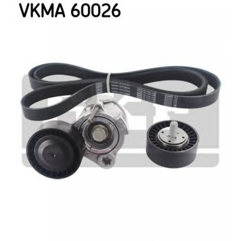 VKMA 60026 SKF Комплект доріжкового ремня (ролик, ремінь)